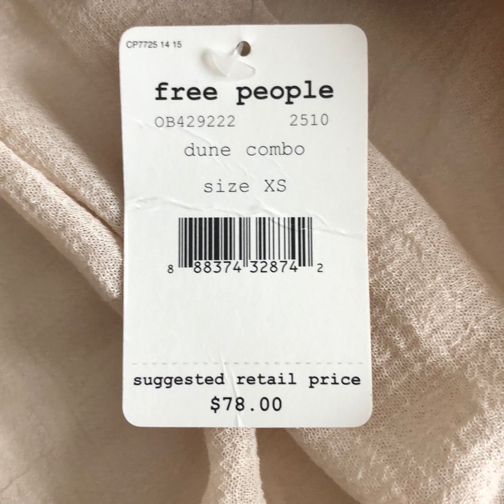Free People french kiss striped blouse XS - Picture 8 of 8